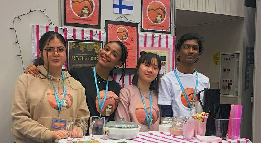 Oululaisen Momo’s Bubblesin tiimissä ovat mukana Oulun kansainvälisen koulun yhdeksäsluokkalaiset Lucrezia Adora Ng, Raya Amokachi, Raha Torabihaghighi ja John Joseph.