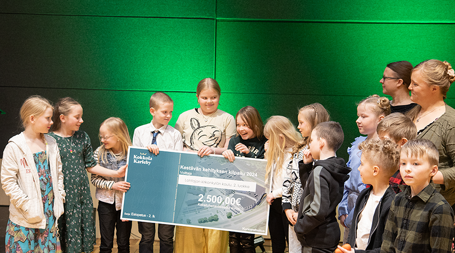Winners of the idea competition in the preschool to 2nd grade category from Lohtaja Kirkonkylä School.